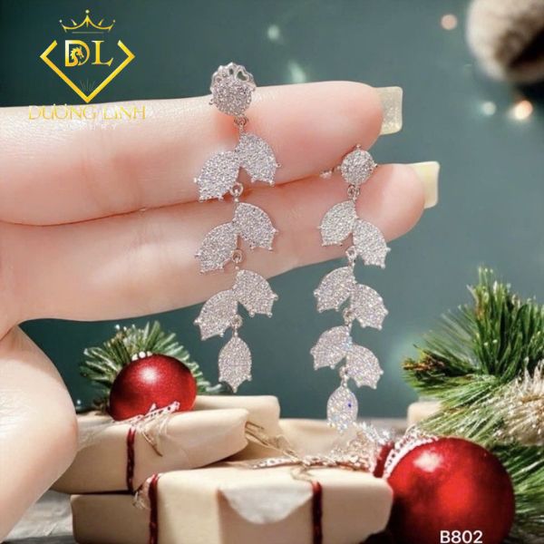 Bông Tai Kim Cương – B802